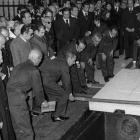 Un momento del entierro de Francisco Franco.-EFE