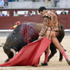 El torero arandino durante una de sus corridas.-ECB