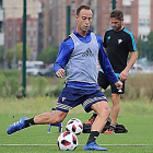 Odei Onaindia se ejercitó ayer con normalidad.-@CDMIRANDES