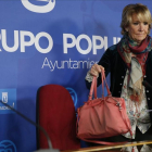 La ahora concejala Esperanza Aguirre, tras dimitir recientemente como presidenta  del PP de Madrid.-EFE