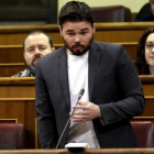 Gabriel Rufián, este miércoles, en la sesión de control al Gobierno en el Congreso.-JOSÉ LUIS ROCA