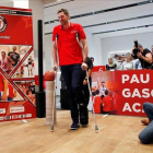 Pau Gasol, en la presentación de su academia el pasado día 13 en Barcelona-ALEJANDRO GARCÍA (EFE)