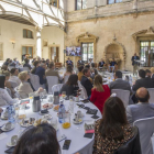 Un centenar de empresarios burgaleses acudieron a ll desayuno de trabajo del Palacio de Saldañuela.-ISRAEL L. MURILLO