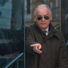 El exnúmero dos de la Policía Eugenio Pino a su salida de la Audiencia Nacional.-DAVID CASTRO
