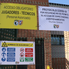 Cartel informativo en los aledaños de la Ciudad Deportiva. BURGOS CF