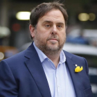 El exvicepresidente y exconseller de Economia de la Generalitat Oriol Junqueras, el pasado 2 de noviembre, día en que acudió a declarar a la Audiencia Nacional.-/ PERIODICO (AP / PAUL WHITE)