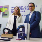 Celia Bombín y Rodrigo Juarranz presentaron ayer el proyecto-B. C.