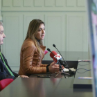 Carolina Blasco y Luis Conde, ayer, en la rueda de prensa.-RAÚL G. OCHOA
