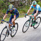 Carlos Barbero (derecha) junto al que será su compañero en Movistar Alejandro Valverde.-