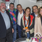 José Ignacio Delgado, Vicente Marañón, Lorenzo Rodríguez, Blanca Negrete, José María Fernández y Rosario Pérez Pardo celebraron los resultados.-ISRAEL L. MURILLO