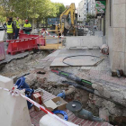 Imagen de unas obras en la red de abastecimiento de aguas.-RAÚL G. OCHOA