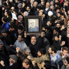 Manifestación de protesta en Teherán por el asesinato de Soleimani.-EFE EPA / ABEDIN TAHERKENAREH