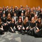 Foto de familia de la formación dirigida por Pedro Bartolomé.-