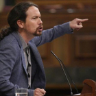 El líder de Podemos, Pablo Iglesias.-JOSÉ LUIS ROCA