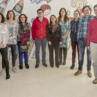 Imagen de los integrantes de la asociación en la sede de Autismo Burgos.-ISRAEL L. MURILLO