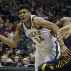 Giannis Antetokounmpo, en plena actividad.-AP / MORRY GASH
