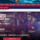 Promoción del Barça-Levante con la vuelta de Dembélé.-EP