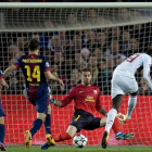 Niang, durante un encuentro de Champions con el Milán.-JORDI COTRINA