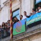 Lacalle, con los representantes políticos y de distintas entidades en la celebración del Día del Pueblo Gitano.-ICAL