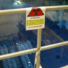 La preservación de las barras de combustible en agua cumple la doble función de refrigeralas y evitar la emisión de radiaciones.-ISRAEL L. MURILLO