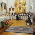 Tras la recepción de bienvenida, ciudadanos y autoridades compartieron la la misa en honor del santo.-I. L.M.