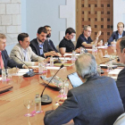 Momento de la última reunión del consejo del consorcio del Desvío del Ferrocarril.-ISRAEL L. MURILLO