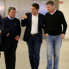 Mañueco, Lacalle y el presidente provincial del PP, César Rico en una imagen de archivo.-ICAL