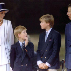 El Príncipe y la Princesa de Gales con los príncipes William y Harry.-RUSSELL BOYCE
