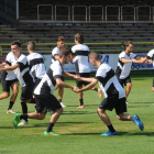 El Burgos se enfrenta hoy al filial del Madrid.-ISRAEL L. MURILLO