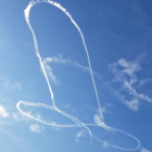 Imagen del enorme pene que dibujo un piloto de la Armada de EEUU, en Washington.-SOCIAL MEDIA (REUTERS)