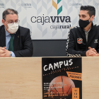 Germán Martínez y Jorge Villegas presentaron el campus. SANTI OTERO