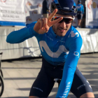 Barbero saluda artes de tomar la salida.-TWITTER / @MOVISTAR_TEAM