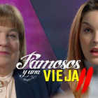 Carátula de presentación del programa de Flooxer 'Famosos y la vieja', con María Jesús y la escritora y actriz porno Amarna Miller.-