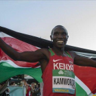 Kamworor, el pasado año después de ganar la media maratón de Valèecia.-MIGUEL LORENZO