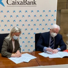 La directora territorial de CaixaBank en Castilla y León, Belén Martín Sanz, en su primer acto público tras tomar posesión. ECB