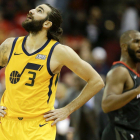 Ricky Rubio, durante la derrota ante Rockets-