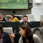 Fotografía de Carlos Sánchez Mato, el exdelegado de Economía y Hacienda, cesado por la alcaldesa de Madrid, en el Pleno.-LUCA PIERGIOVANNI (EFE)