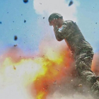 La fotografía donde Hilda Clayton capta el momento de la explosión de la bomba que la mató.-HILDA CLAYTON / US ARMY