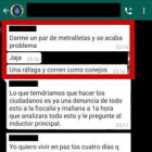 Captura del chat de policías locales de Mataró.-