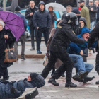 Detención de manifestantes en Minsk.-EFE / EPA / STRINGER