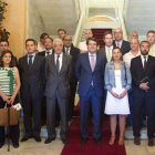 El alcalde de Salamanca, Alfonso Fernández Mañueco, presidió la reunión constitutiva de la Mesa del Pacto Local por el Empleo. En la imagen la foto de grupo de los integrantes de la mesa-Ical