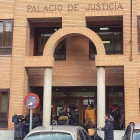 El proceso se desarrolla en las dependencias judiciales de Aranda de Duero.-L. V.