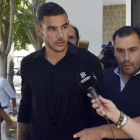 Theo Hernández, a la salida del juzgado de Marbella, este martes.-EFE