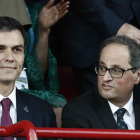 Pedro Sánchez y Quim Torra, el pasado 22 de junio, en Tarragona.-/ EFE / JESÚS DIGES