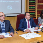 José María Cámara, Miguel Ángel Iglesias y Elena Vicente.-ECB