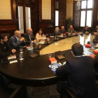 Reunión de la Mesa del Parlament, presidida por Roger Torrent.-DANNY CAMINAL