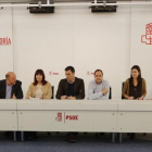El secretario general del PSOE, Pedro Sánchez, preside, este lunes, la reunión de la ejecutiva federal del partido.-AGUSTÍN CATALÁN