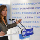 Alicia Sánchez Camacho, en una rueda de prensa.-JOSEP GARCIA