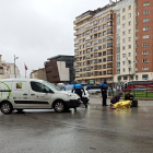Imagen del accidente en plaza España. ECB