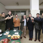 El Consejo de Administración del Burgos CF realizó ayer un brindis navideño en El Plantío-Raúl G. Ochoa